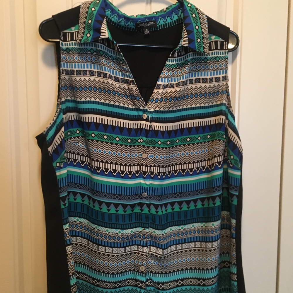 Tribal print tank
